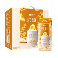 蒙牛(MENGNIU)纯甄风味酸牛奶 燕麦+黄桃 200g*10 礼盒装