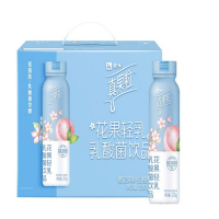 蒙牛(MENGNIU)真果粒花果轻乳樱花白桃味乳酸菌饮品PET瓶230g×10瓶