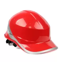 代尔塔/DELTAPLUS 102018 ABS材质无通气孔工程建筑绝缘安全帽 红色