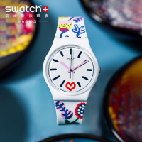 Swatch斯沃琪瑞士腕表温柔小碎花简单大方瑞士手表GW213