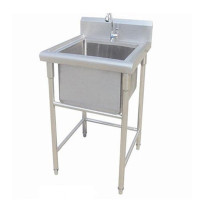 金联单星洗刷池600*600*800 银白色