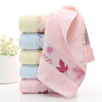 悦溪 纯棉柔软毛巾枫叶8008款 74*34