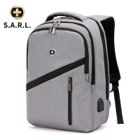 S.A.R.L双肩电脑包 运动休闲背包15.6英寸电脑双肩背包男女通用 SW-58018灰色