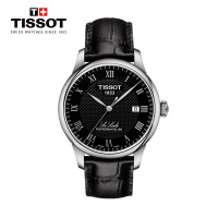 [热卖推荐]天梭(TISSOT)瑞士手表 经典复古商务低调 力洛克系列皮带男士机械表T006.407.16.053.00