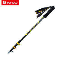 探路者春夏户外男女通款耐磨防滑徒步登山手杖登山攀岩KEKH80102 黑色 均码