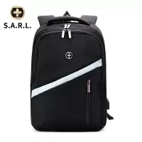 S.A.R.L新款书包大容量笔记本电脑背包 初中及以上学生书包 USB充电口背后防盗袋 尼龙男女通用电脑背包书包