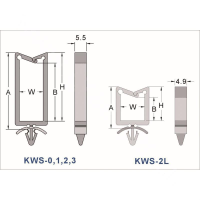 凯士士 KSS KWS-1110 马鞍型夹线套,100个/包,KWS-1110(包装数量 100个)