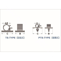 凯士士 KSS TS-1214 二段式配线固定座,100个/包,TS-1214(包装数量 100个)