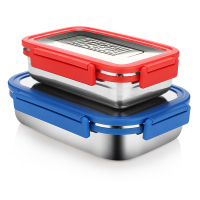 漫威长方形不锈钢保鲜盒二件套MCD-HJP201