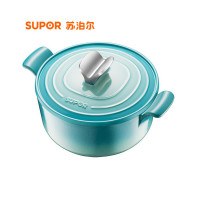 苏泊尔(SUPOR) 珐琅铸铁锅 经典圆形炖锅 活力蓝 FLT22A1