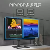 飞利浦 28英寸 4K超高清 IPS屏 广色域sRGB119.7% 10.7亿色深 升降支架 多视窗 电脑显示器 显示屏