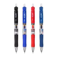 晨光(M&G) K35 0.5mm按动中性笔办公签字笔红色 12支/盒