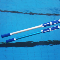 加强伸缩杆游泳池救生杆叶网杆池刷杆 铝合金 加强型 9米 单只装