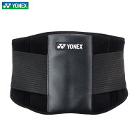 尤尼克斯(YONEX)护腰带 专业支撑透气保护塑腰 YY男女健身运动护具 MPS-90CR(黑色) M