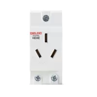 德力西 DELIXI HDXE316 模数化插座 AC导轨电源强照明箱配电箱插座 三插 16A