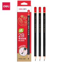 得力 DELI 58119 2B涂卡铅笔 12支/盒