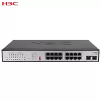 华三 S1218F-PWR 16口千兆非网管POE企业级交换机 1000Mbps 千兆以上 千兆以太网交换机