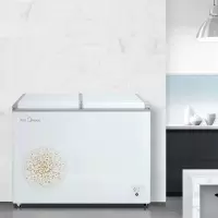 美的(Midea) BCD-220VM(E)冰柜 商用家用双温冷藏冷冻卧式小型冷柜