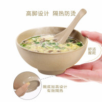 壳氏唯(HUSKS WARE) 壳氏唯稻壳环保 中式日式创意简约餐具套装碗筷勺子组合家用 中式6人简约套装