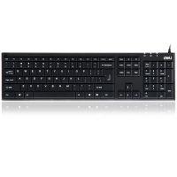 得力(deli) 3712有线键盘(黑)(只) lq-wg