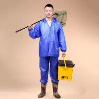 北海(BeiHai) 消光纺南亚成人雨衣雨裤套装 防水户外徒步劳保雨披 XL码 5件装