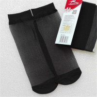 浪莎5双短丝袜女黑色夏季超薄款透气脚尖女士透明水晶丝袜子女短袜(计价单位：包） 透明水晶丝袜子女短袜