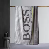 BOSS HUGO BOSS 格纹毯(灰)HBMT-015L 单条价格