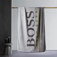 BOSS HUGO BOSS HBMT-015S LOGO 格纹毯(灰) 单条价格