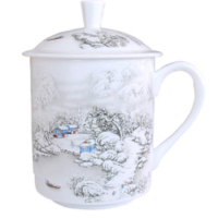 景德镇陶瓷茶杯 雪景