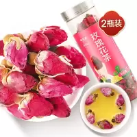 买1发2固本堂玫瑰花茶干玫瑰泡水喝平阴重瓣玫瑰花花蕾罐装
