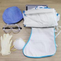 一次性防护套件(隔离服+手套+鞋套+护目镜)