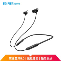  漫步者（EDIFIER）W200BT颈挂版 磁吸入耳式 无线运动蓝牙线控耳机 手机耳机 音乐耳机 带麦可通话 黑色