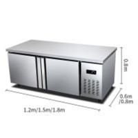 乐创 (lecon)商用保鲜冷藏工作台操作台冰箱1.2*0.8工程款双温 LC-J-GST18(计价单位:台)