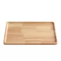 佳佰 橡胶木托盘 茶几用食物托盘 大号24*36cm