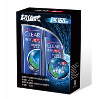 清扬(CLEAR) 运动薄荷(蓝瓶) 400ml+160ml 控油活力洗发水 单盒装