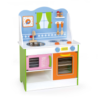 卫嘉(VIGA) 格林50958 中厨具（拆装）儿童玩具锅具勺子铲子调味瓶小孩过家家宝宝做饭男孩女孩仿真厨具