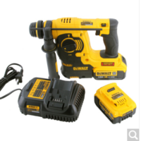 得伟(DEWEI)18V锂电充电式24mm电锤电锤 2*4.0Ah电池套装DCH253M2-A9CN