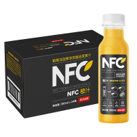 农夫山泉100%NFC橙汁饮品饮料300ml*24瓶/箱非浓缩还原果汁礼盒装（团购专用，散单勿拍，不发货）