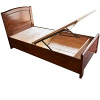 森章 现代中式/单人床家具实木床卧室