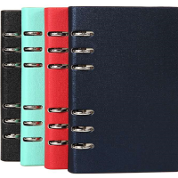 皮革活页本夹外壳漏孔A4