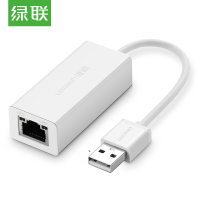 绿联 UGREEN 20253 百兆网络 有线 网卡 白色