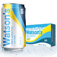 屈臣氏(Watsons)盐味苏打汽水 苏打水汽水饮料 330ml*24罐 整箱装
