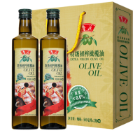 鲁花果尔 食用油 特级初榨橄榄油礼盒750ml*2