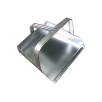 冰禹 BYaf-46 铁簸箕铁戳子（10个） 垃圾铲手拿 小号矮簸箕 平把铁扒斗 平把铁扒斗