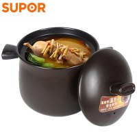 苏泊尔(SUPOR)砂锅新陶瓷深汤煲耐高温大小号容量沙锅石锅陶瓷锅6l TB60A1(XF)