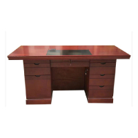 森浦洁办公桌1.4米 酒红色