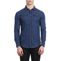 EMPORIO ARMANI 阿玛尼 男士棉质牛仔衬衫