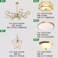 雷士照明全铜北欧吊灯 12头三室两厅B XF