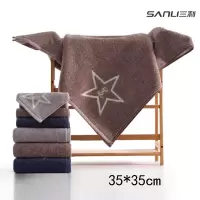 三利 2423 AB纱星星系列 毛巾 纯棉 35*35cm 三条装 颜色随机