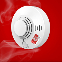 岡祈（Gangqi）YJ-105 烟雾报警器烟感探测器无线烟雾感应器家用防火浓烟警报消防火灾烟感报警器